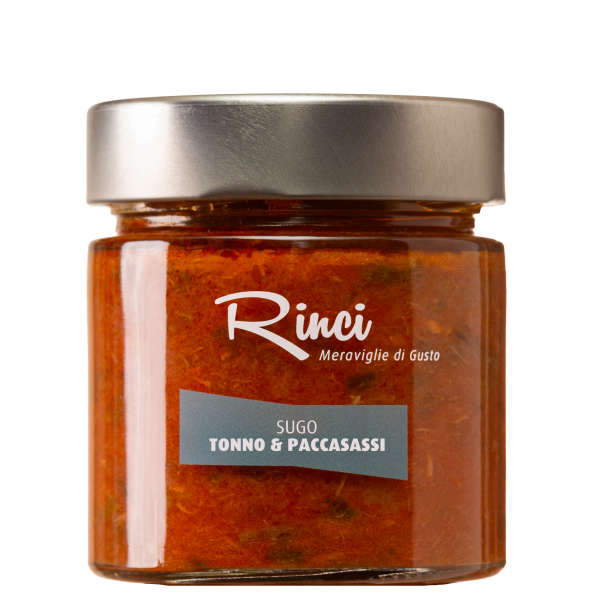 Tomatensauce mit Thunfisch und Meerfenchel, Paccasassi