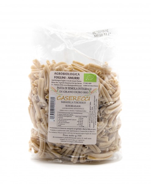 Caserecci - Pasta aus dem Urweizen Khorosan Saragolla